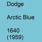 Preview: Dodge, Arctic Blue, 1640 (1959).